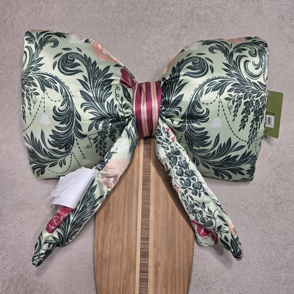 Bridgerton Floral Satin Bow Throw Pillows & Book Strap Set LIMITED EDITION - Picture 11 of 16